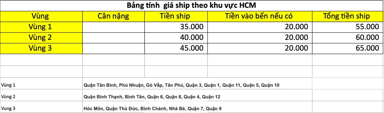 ship HCM